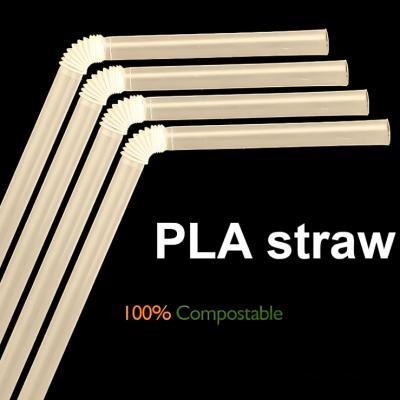 100% Compostable PLA drinking straw
