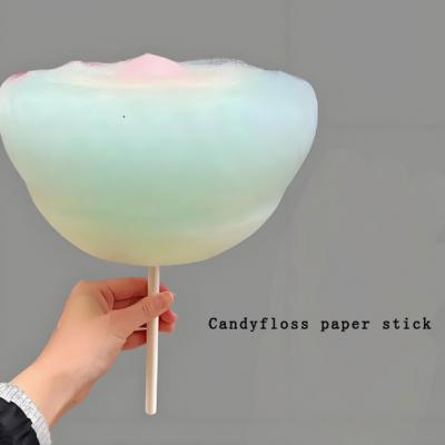 candyfloss paper stick, candyfloss stick